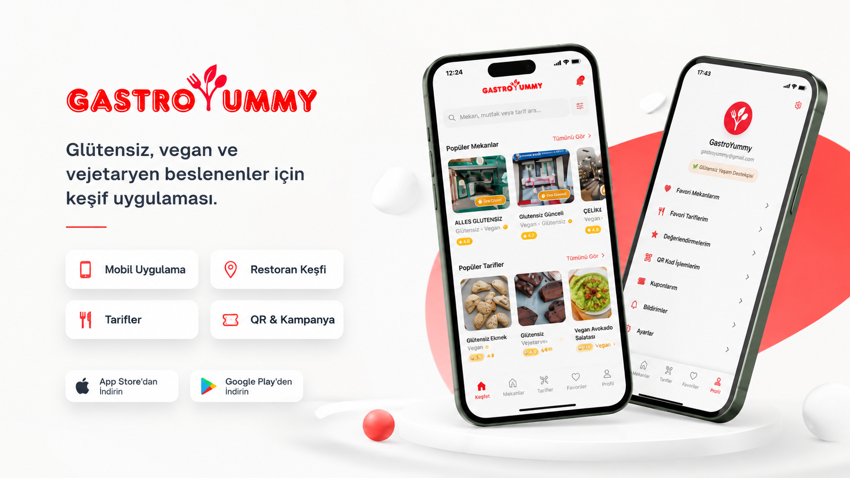 GastroYummy mobile app screen